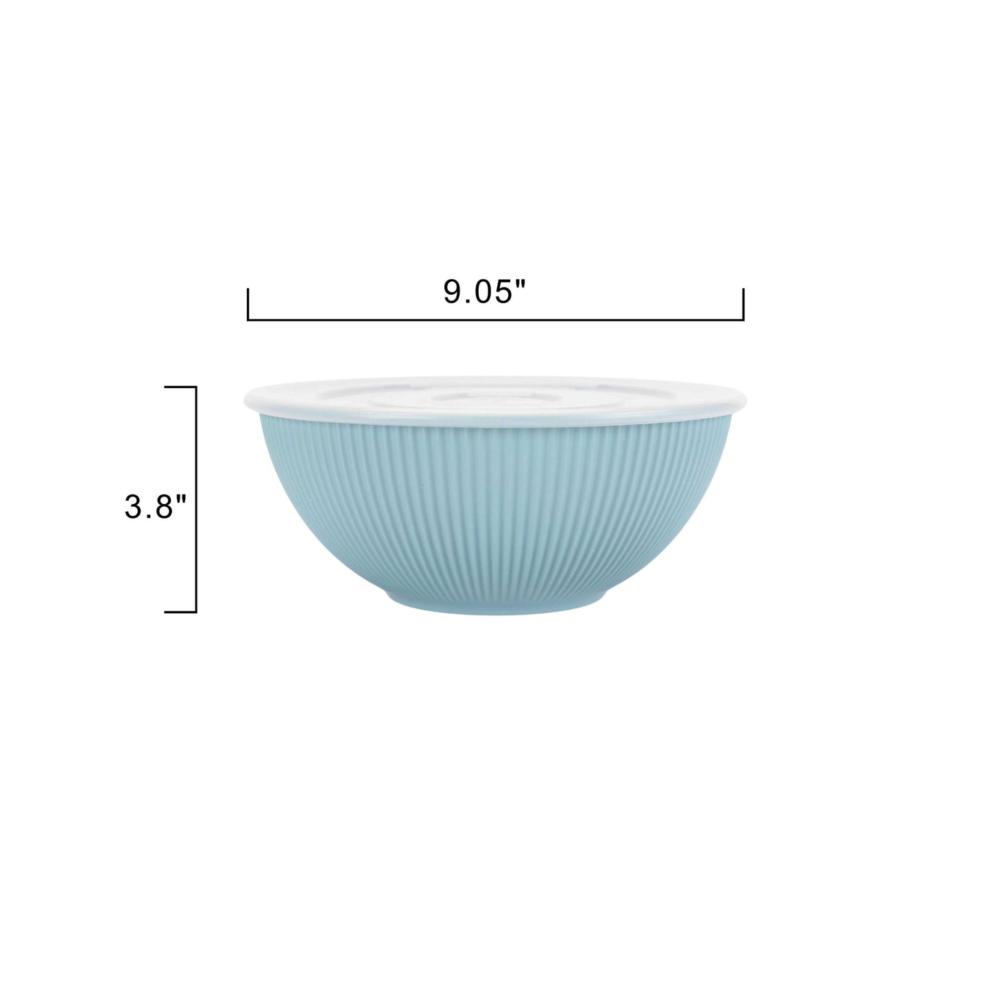 - Blue 4-Piece Eco-Friendly Recycled Plastic Serve Bowl Set